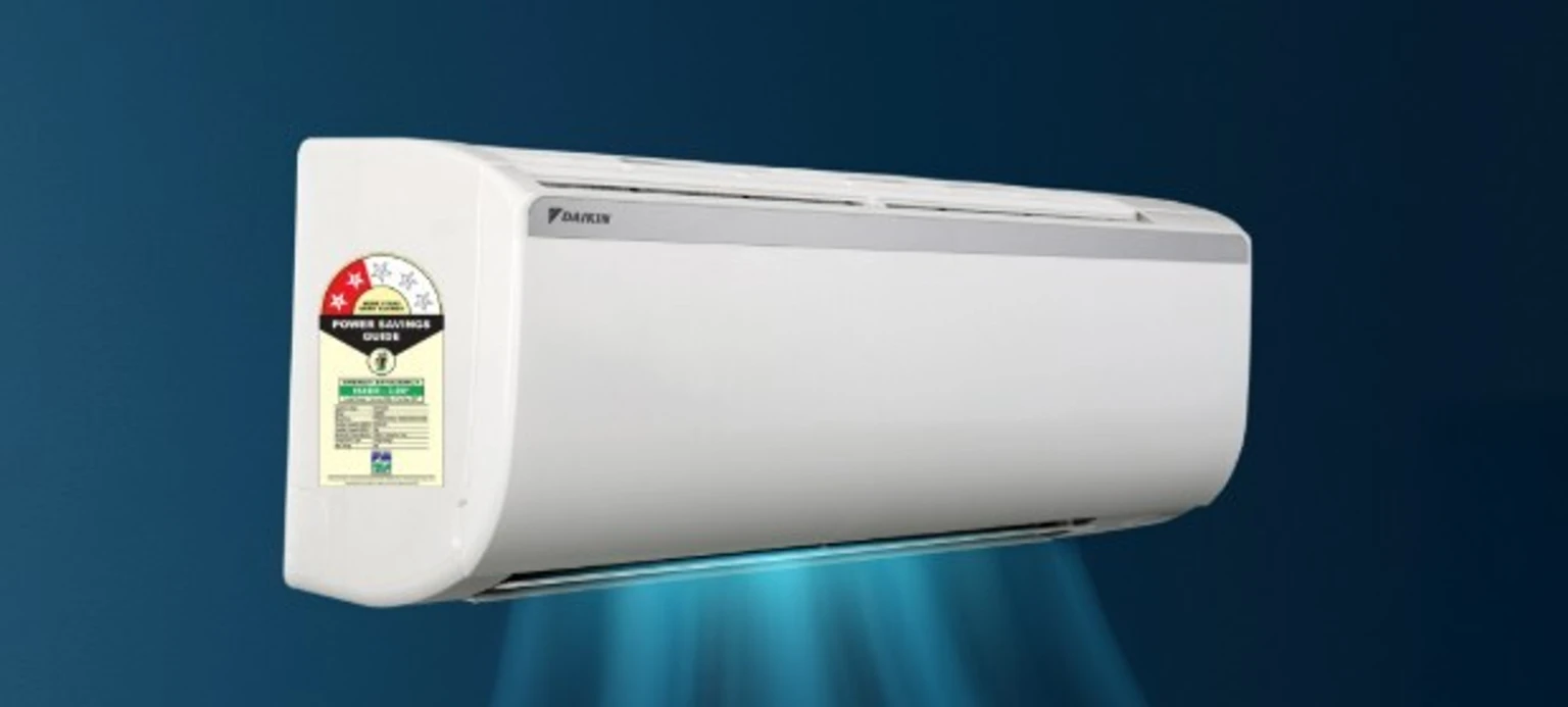 Daikin Model 2026  FTQ35XV16  1-Ton, 2-Star, fixed-speed (non-inverter) split air conditioner.