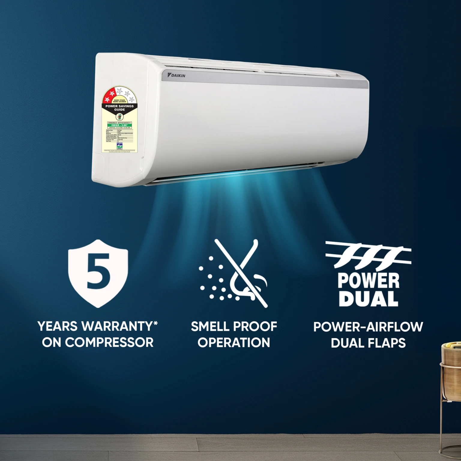 Daikin | Model 2026  FTQ28XV16 2 Star  Non inverter|Split air conditioning view 2