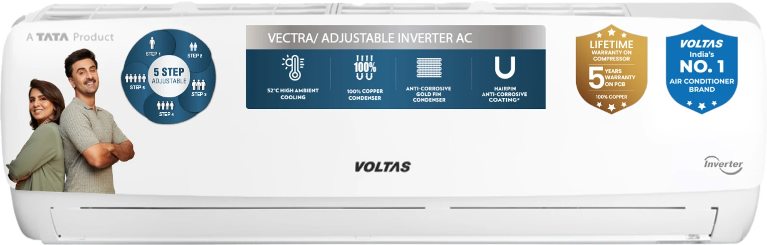 Voltas 2026 Model 1 Ton 3 Star Split Inverter AC (123 INV VECTRA ELEGANT)