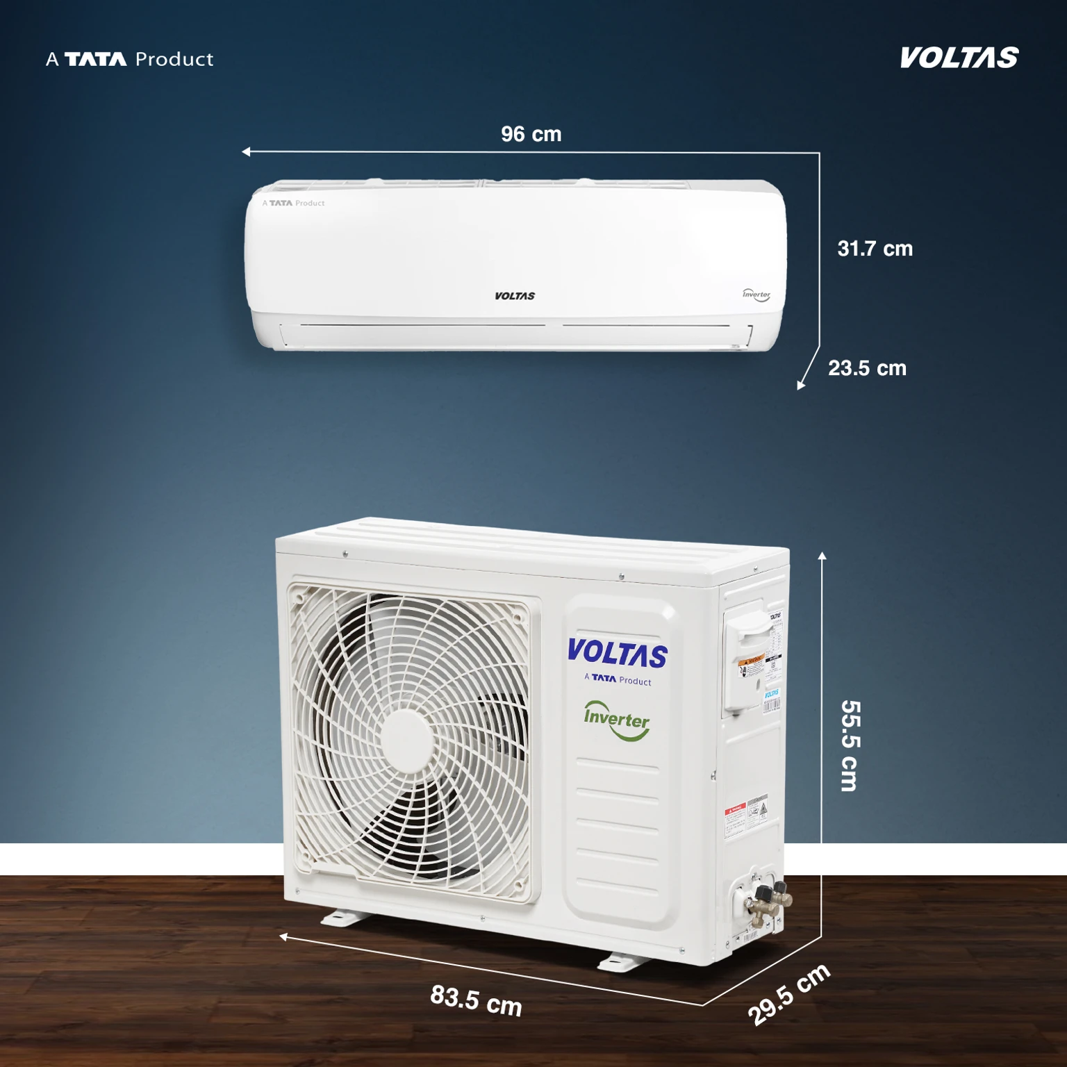 Voltas 243 INV Vectra Model 2026 Inverter Split Ac 2 Ton 3 Star view 2