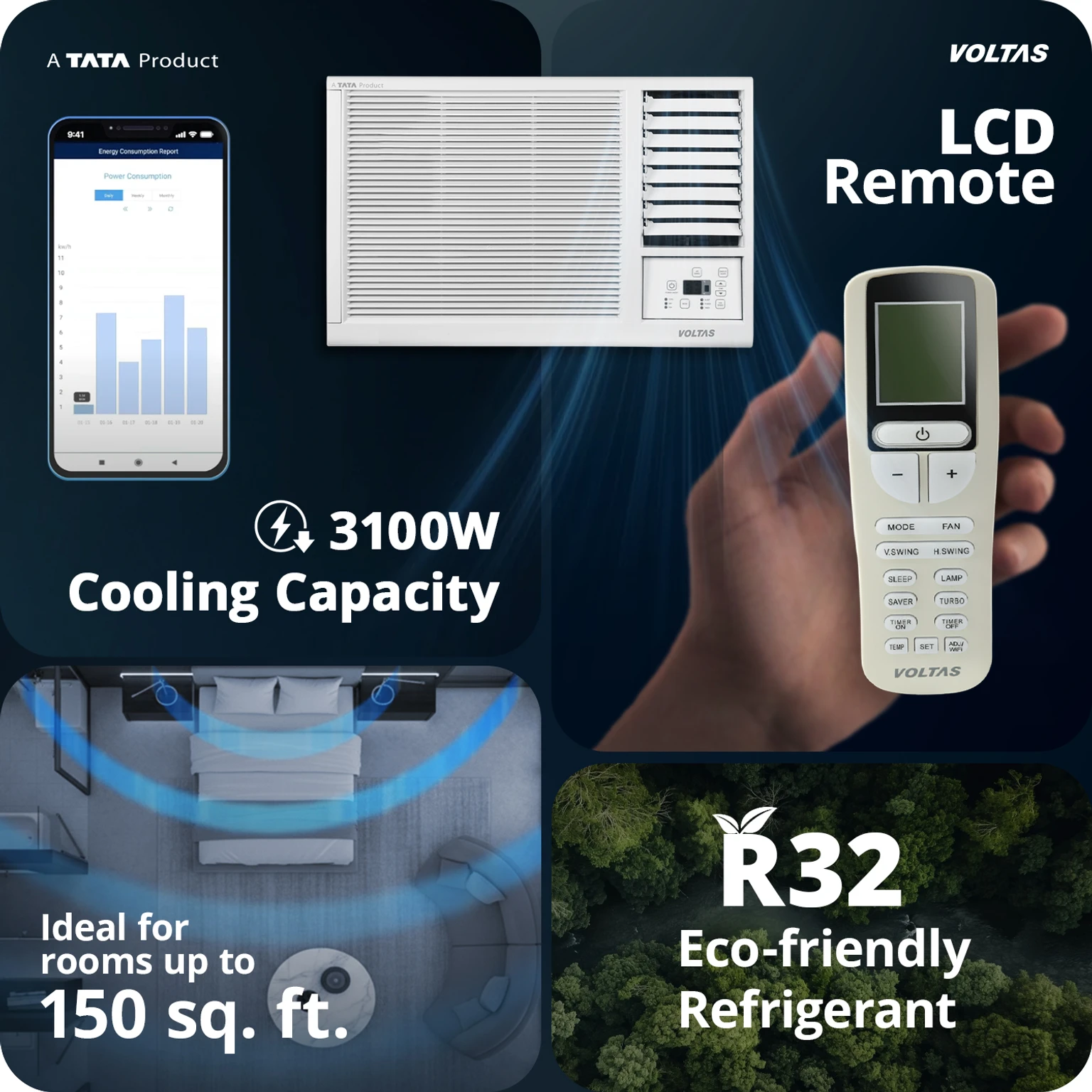 Voltas 122 Vectra 1Ton 2 Star non inverter Split AC view 8