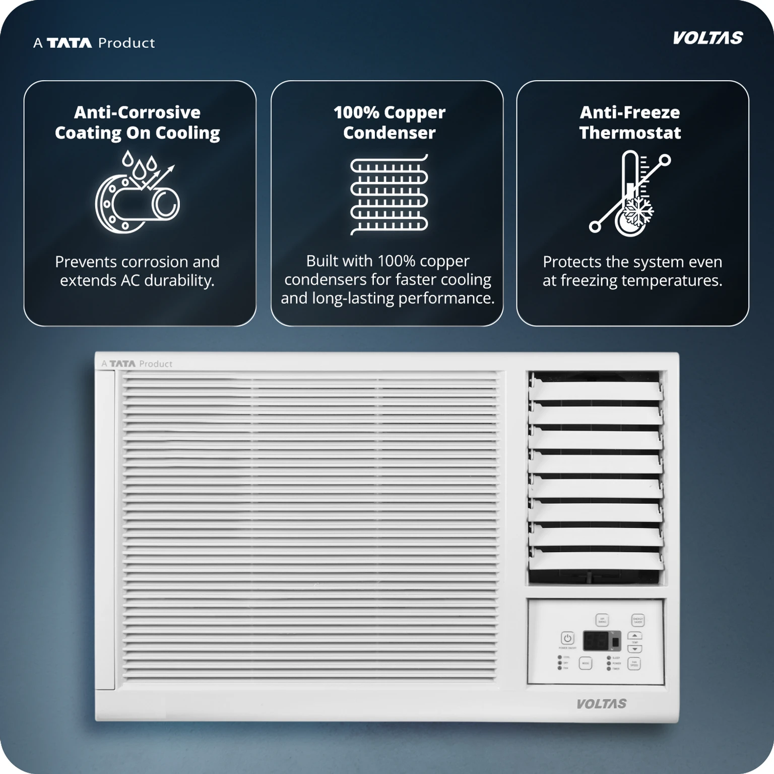 Voltas 122 Vectra 1Ton 2 Star non inverter Split AC view 10
