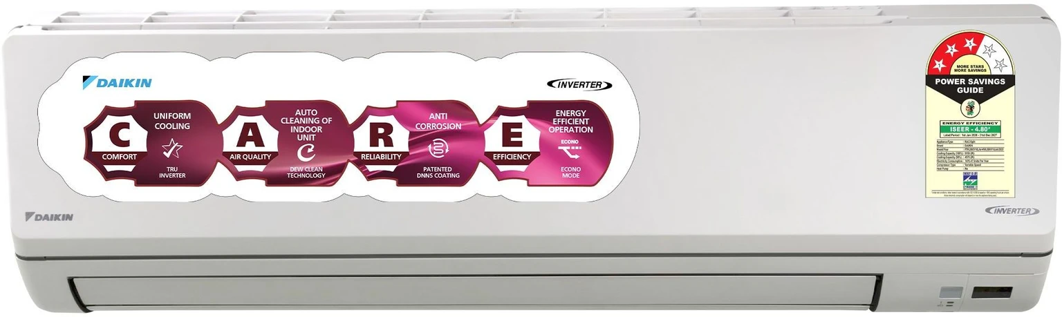Daikin 2026 Model 2.6 Ton 3 Star Split Inverter AC (FTKL90XV16 White)